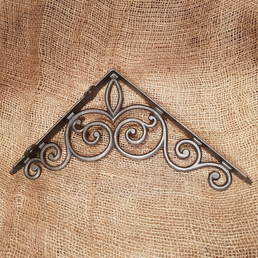Scroll Bracket 10" x 12" - Spearhead Collection - Shelf Support Brackets - Country Farmhouse, Hardware, Support Brackets