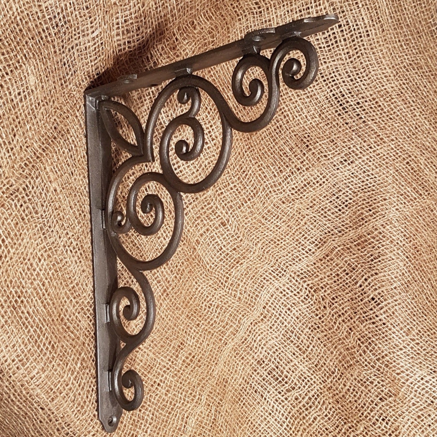 Scroll Bracket 10" x 12" - Spearhead Collection - Shelf Support Brackets - Country Farmhouse, Hardware, Support Brackets