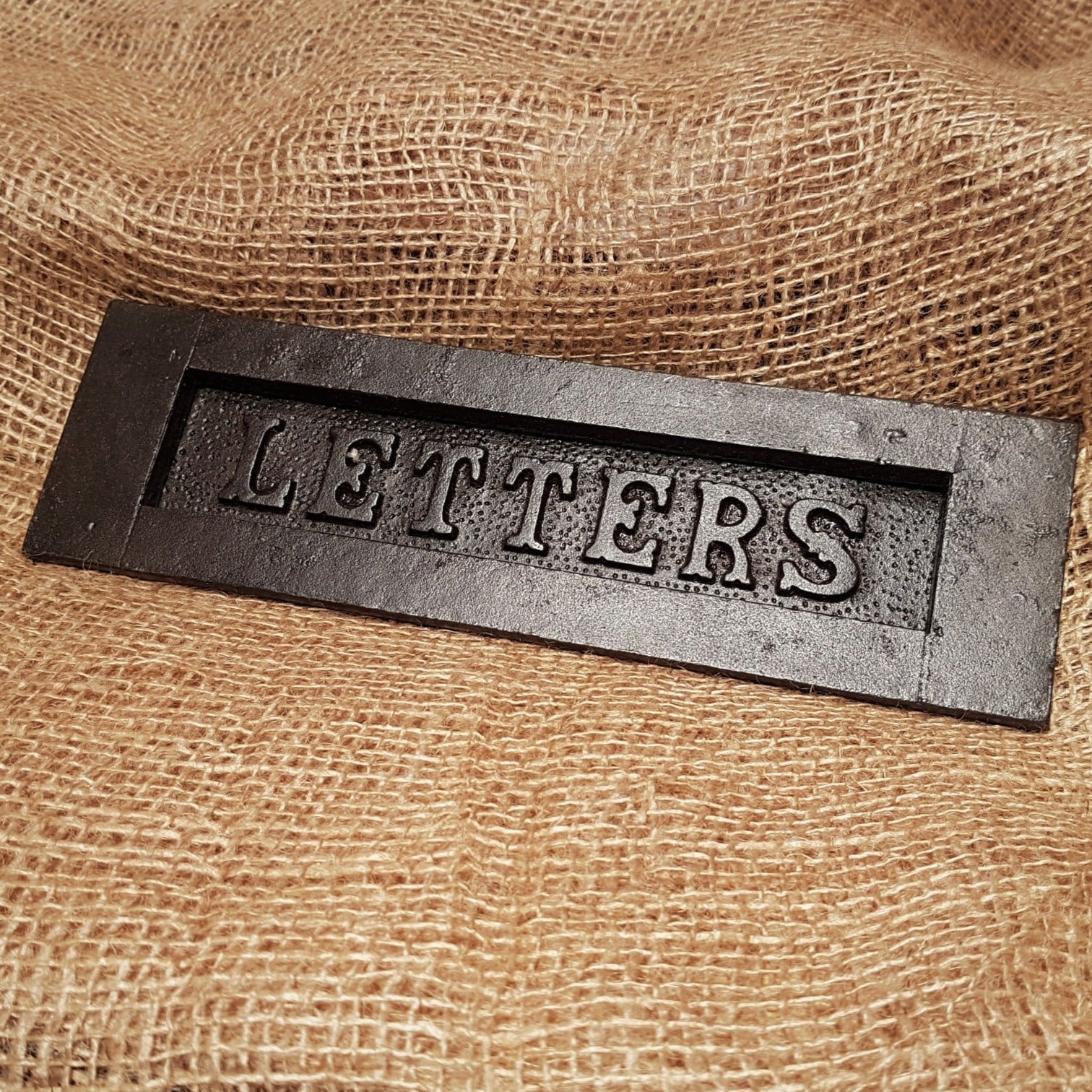 Letter Box Plate - Antique Iron