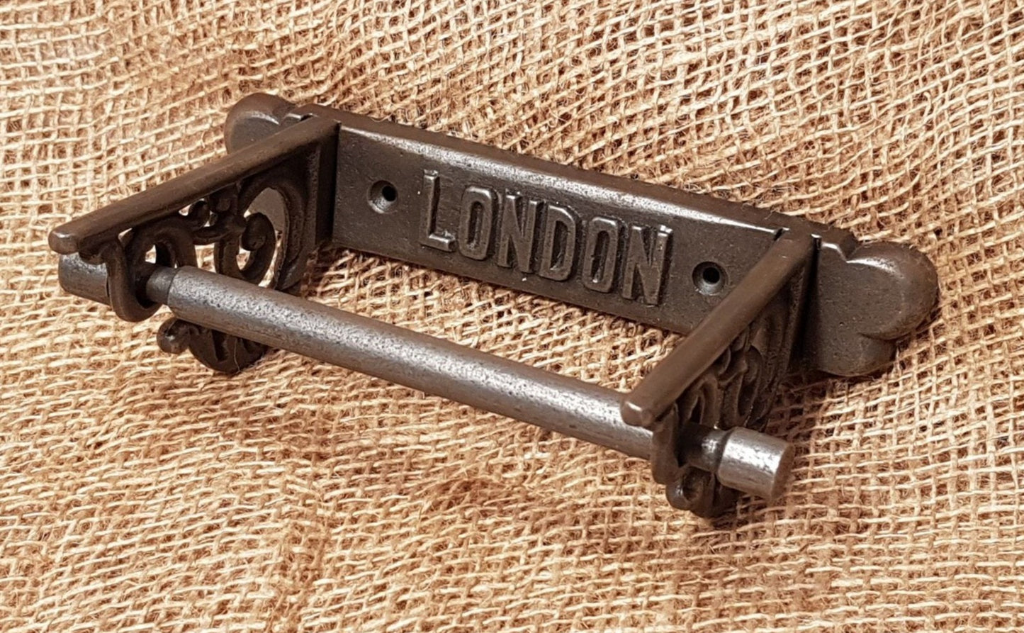 London Scroll Sides - Toilet Paper Holder - Spearhead Collection - Toilet Paper Holders - Bathroom Decor, Home Decor, Made in England, Toilet Paper Holders
