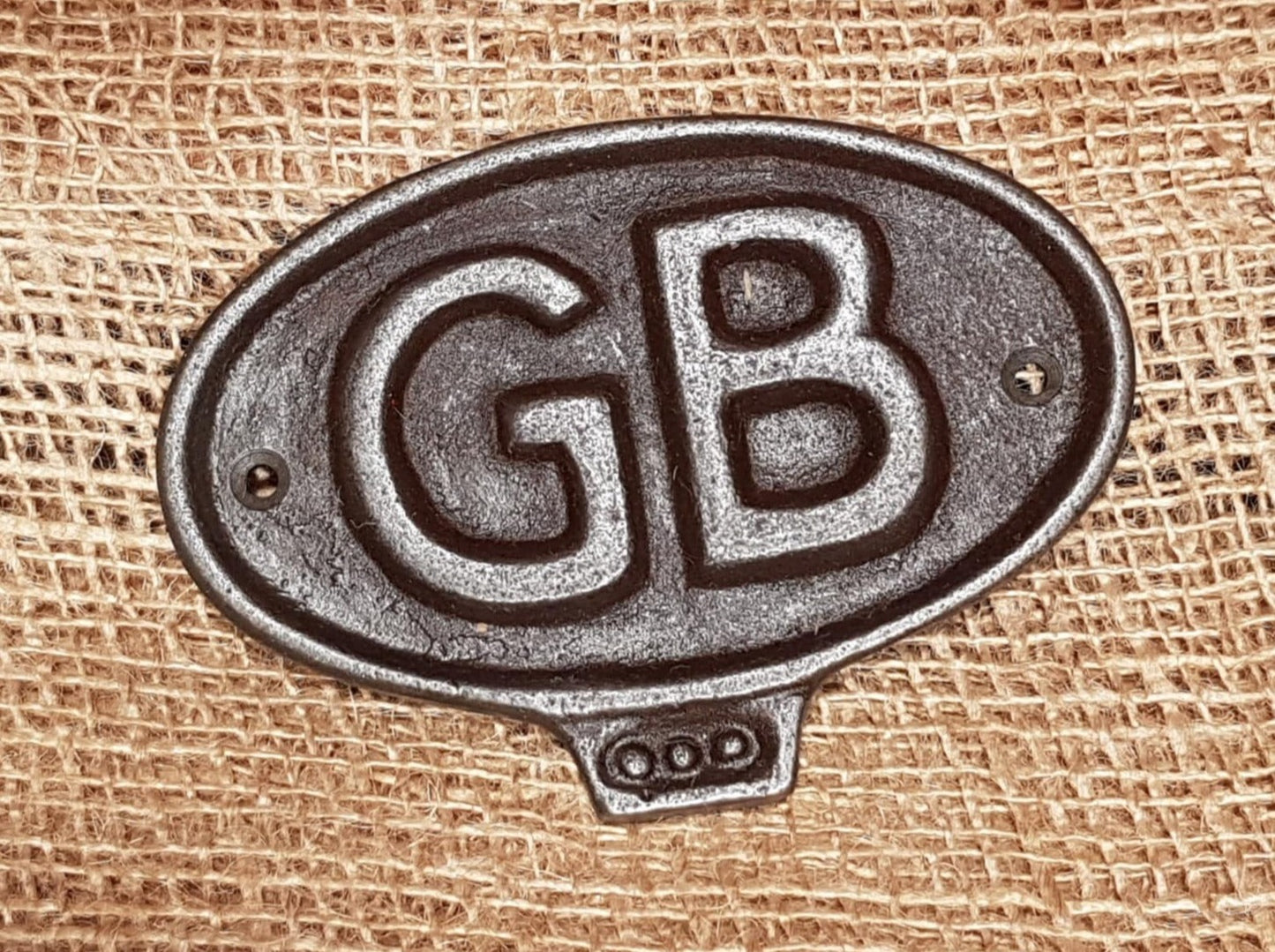 GB - Oval - Spearhead Collection - Plaques and Signs - Home Decor, Made in England, Plaques and Signs