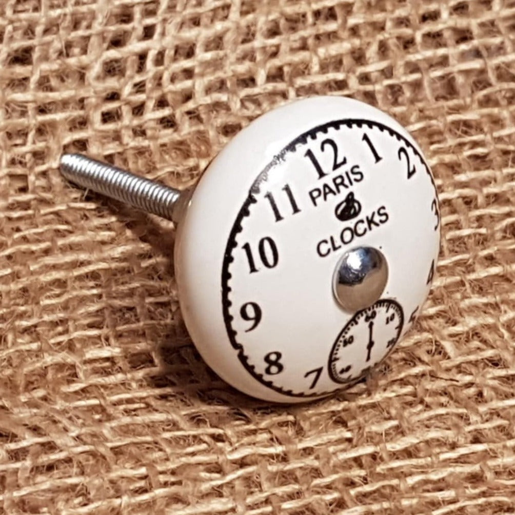 Paris Clocks - Ceramic Drawer Knob