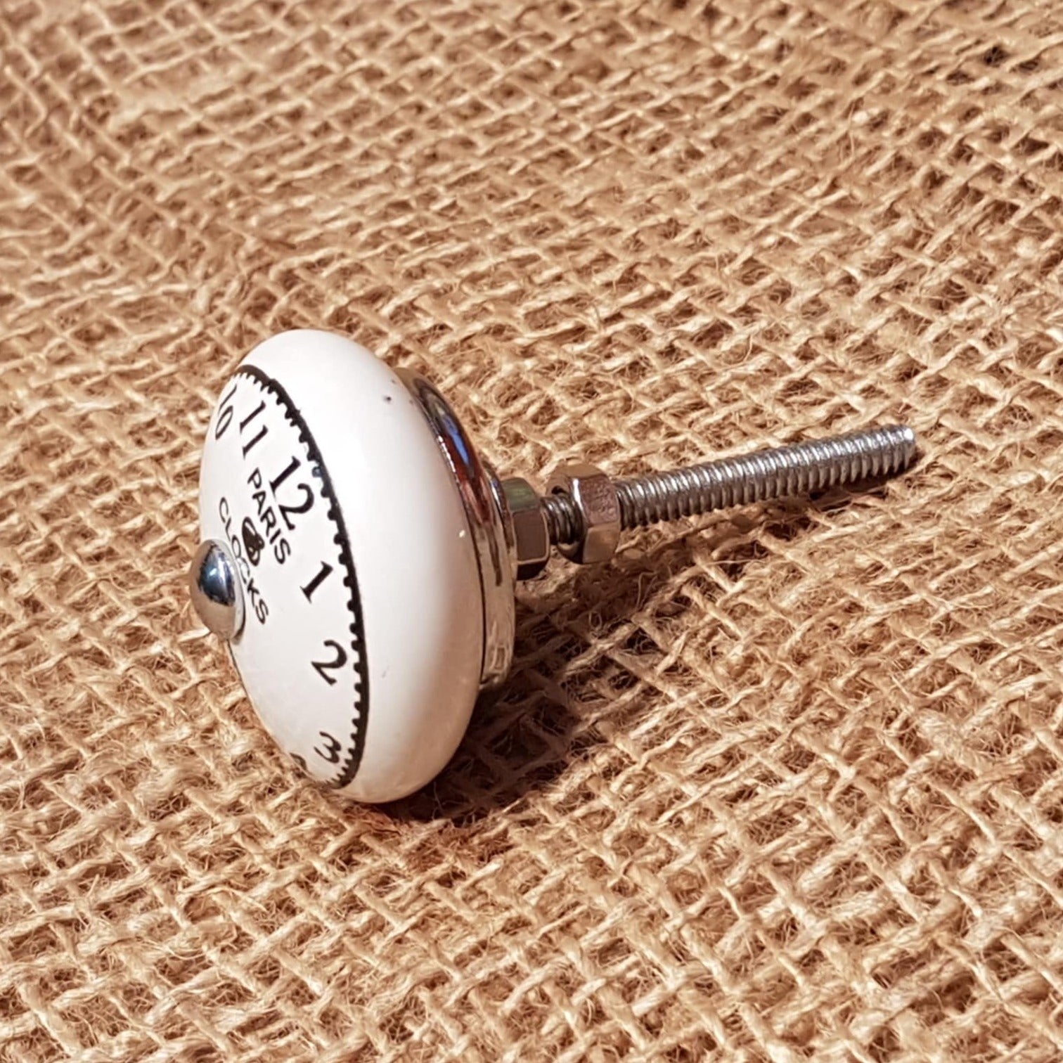 Paris Clocks - Ceramic Drawer Knob - Spearhead Collection - Drawer Knobs - Ceramic, Drawer Knobs, Hardware, Millwork Hardware