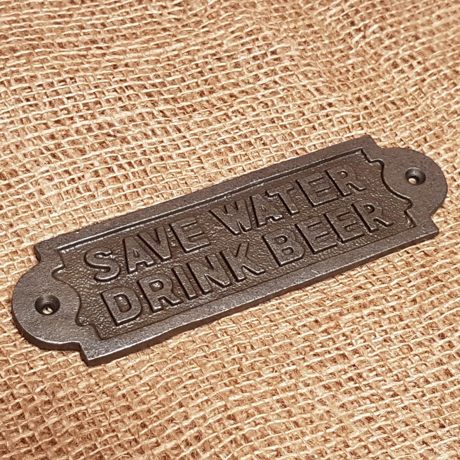 Save Water - Drink Beer - Spearhead Collection - Plaques and Signs - Country Farmhouse, Plaques and Signs