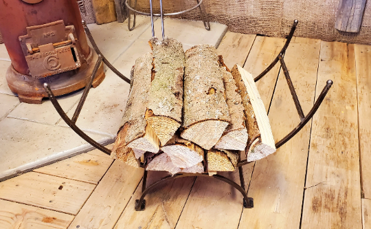 Vintage log holder hotsell