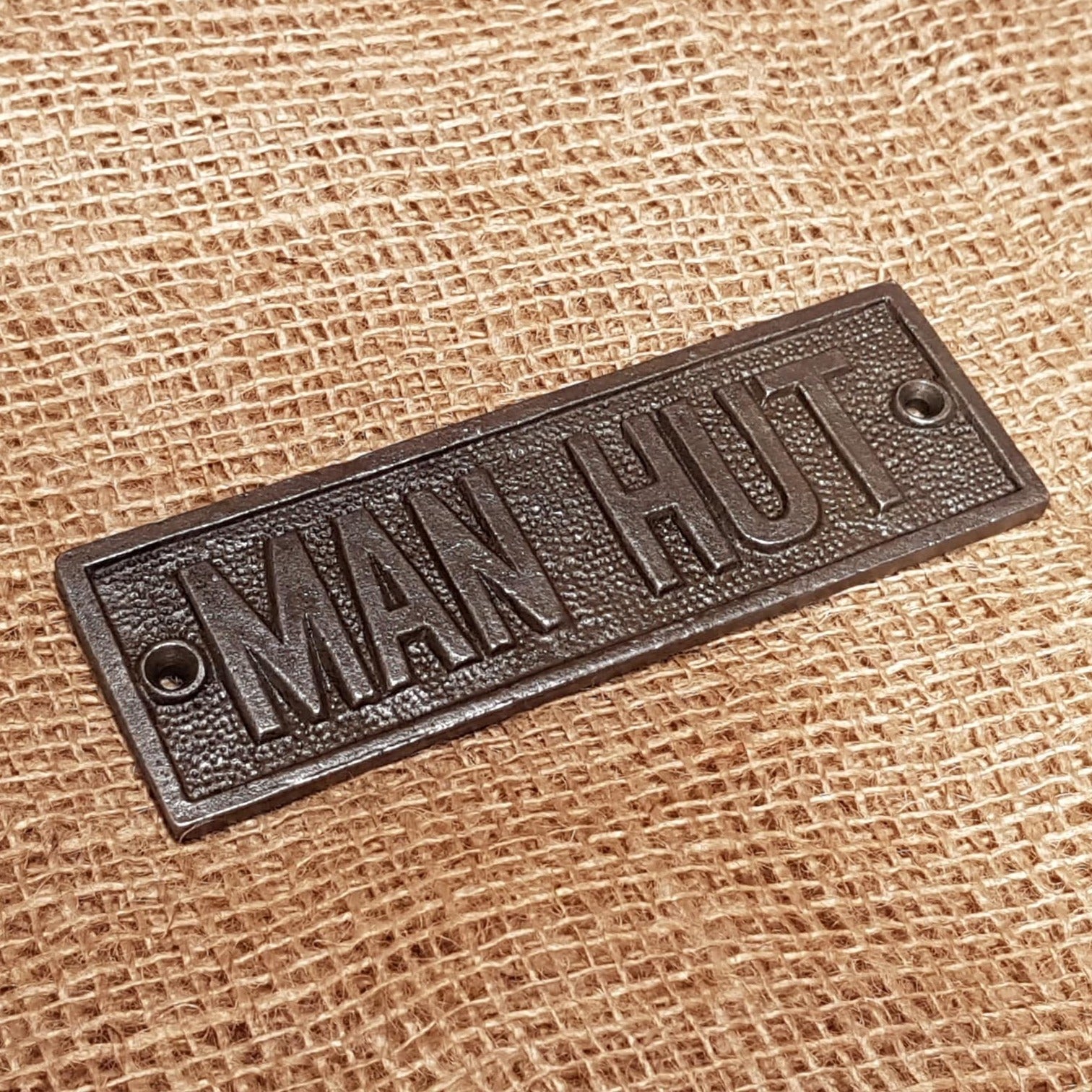 Man Hut - Spearhead Collection - Plaques and Signs - Gift Ideas, Home Decor, Man Cave Decor, Plaques and Signs, The Man Cave