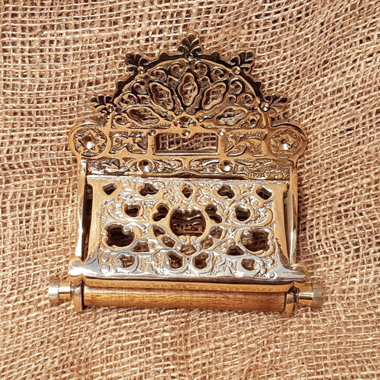 Victorian with Lid Brass - Toilet Paper Holder - Spearhead Collection - Toilet Paper Holders - Bathroom Decor, Brass, Home Decor, Toilet Paper Holders, Victorian