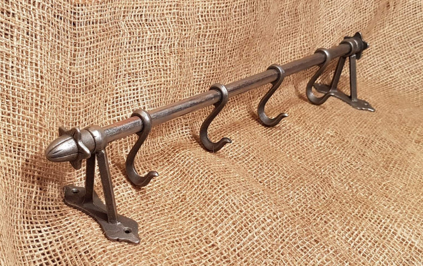 Vintage Hook Rail - 20" - Spearhead Collection - Rails & Rings - Hardware, Home Decor, Hook Rails, Hooks, Kitchen Decor, Rails Rings & Eye Loops, Rods and Rails