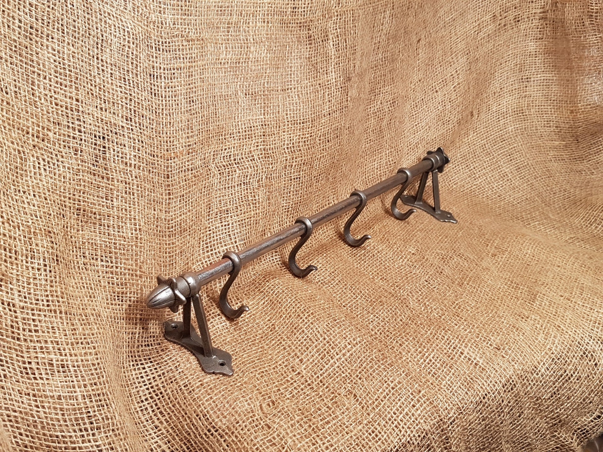 Vintage Hook Rail - 20" - Spearhead Collection - Rails & Rings - Hardware, Home Decor, Hook Rails, Hooks, Kitchen Decor, Rails Rings & Eye Loops, Rods and Rails